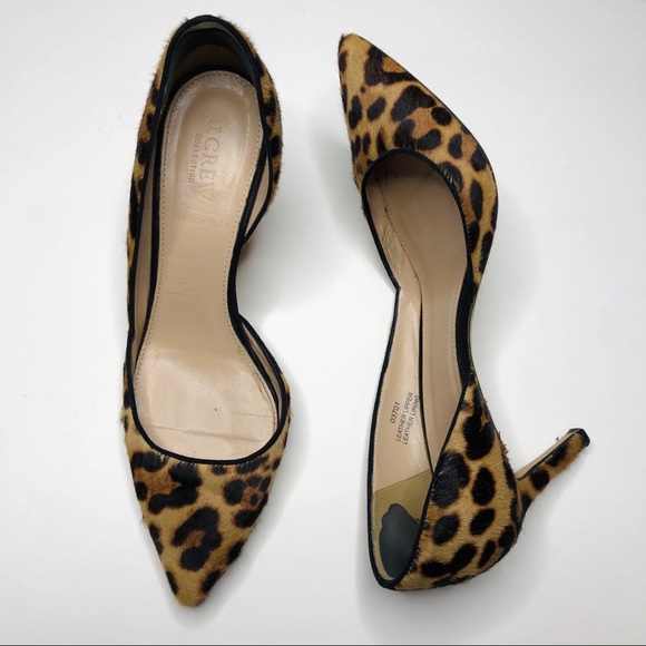 J.Crew Collection Pumps In Leopard Print Calf Hair - Picture 3 of 16
